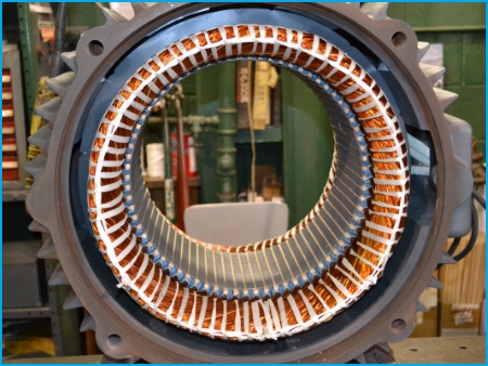 AC 3-phase electric motor repair - rewinding